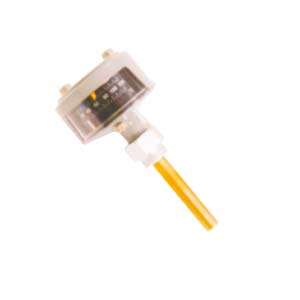 Oil temperature thermometer with contacts